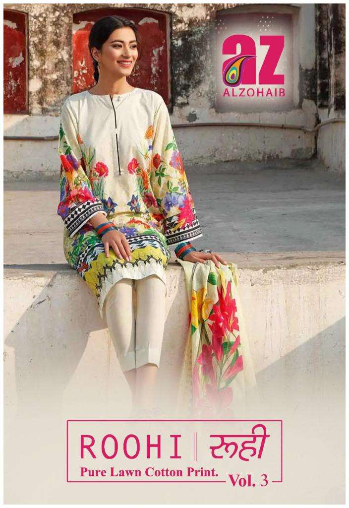 roohi vol 3 by al zohaib amazing pakistani salwar kameez supplier 