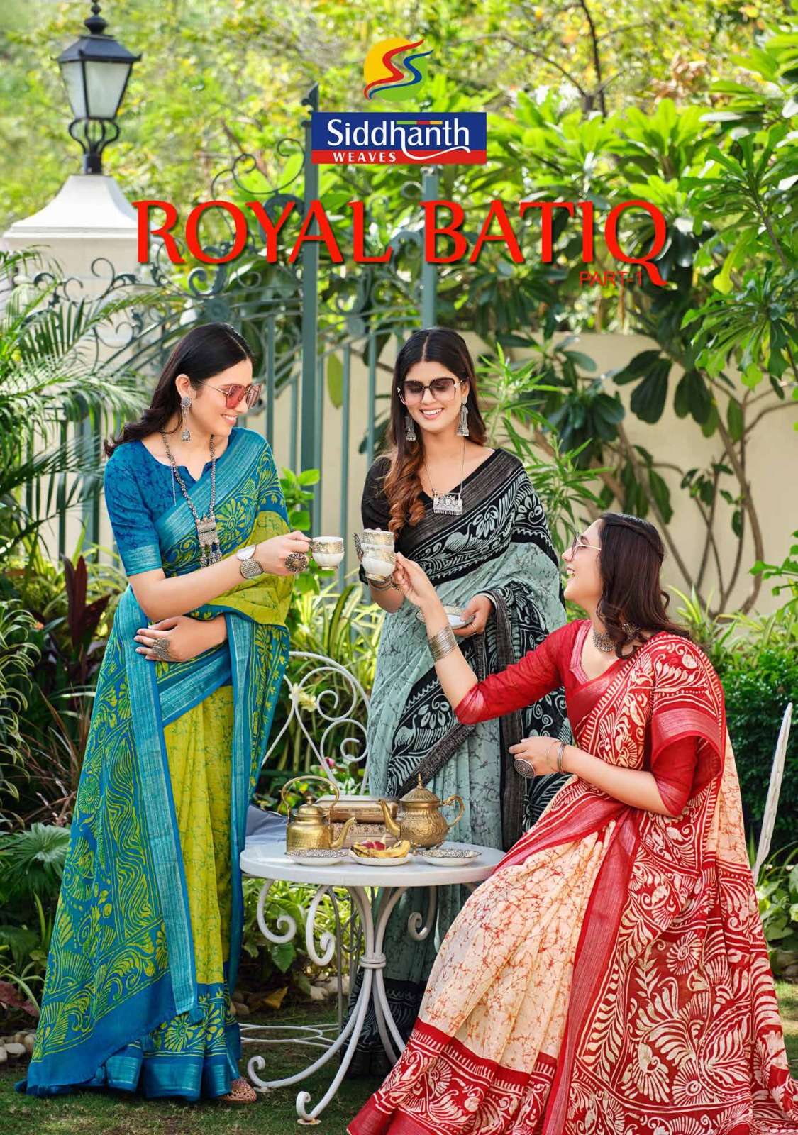 siddhanth weaves royal batiq vol 1 desinger adorable saree collection 