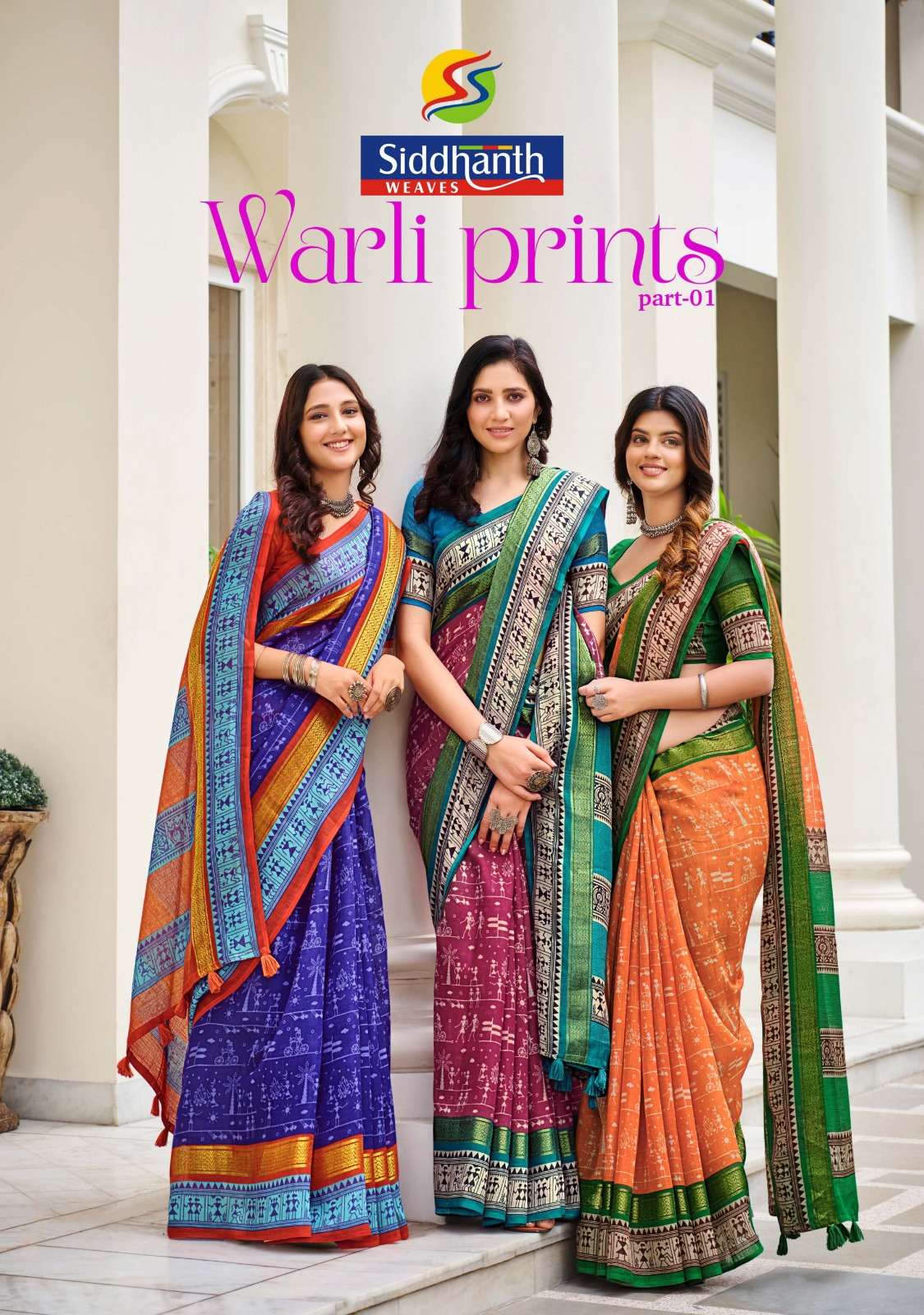 siddhanth weaves warli prints vol 1 amazing occasion wear saree collection 