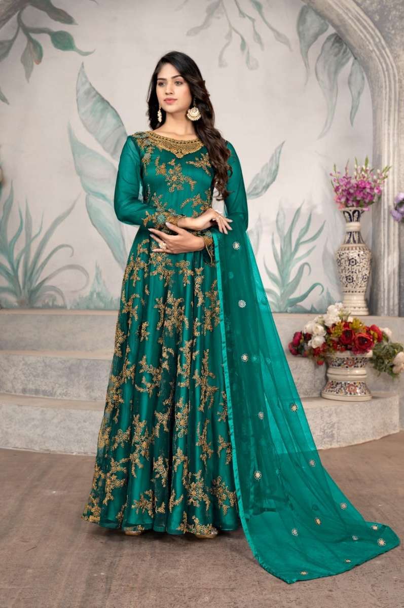 swagat 655 colours wedding wear exclusive long salwar kameez collection 