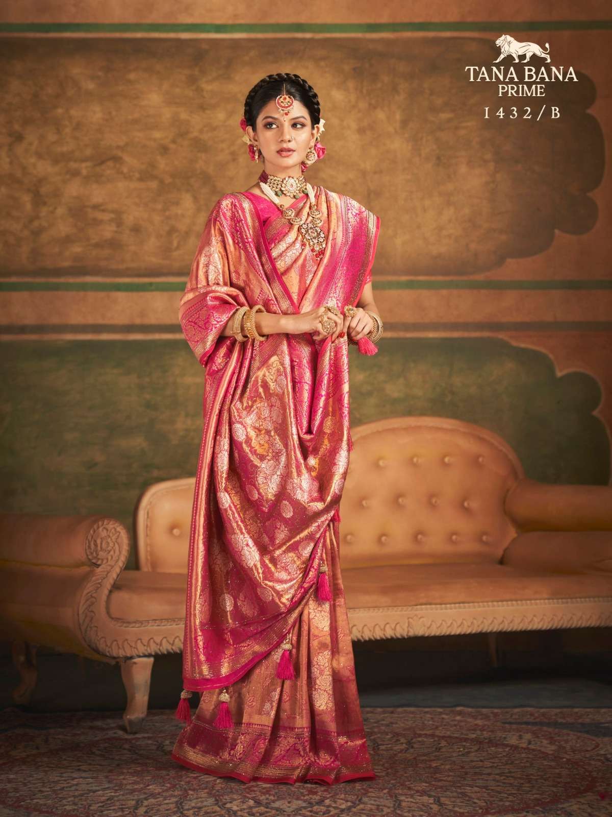 tana bana present prime 1432 designs traditional function wear saree collection 