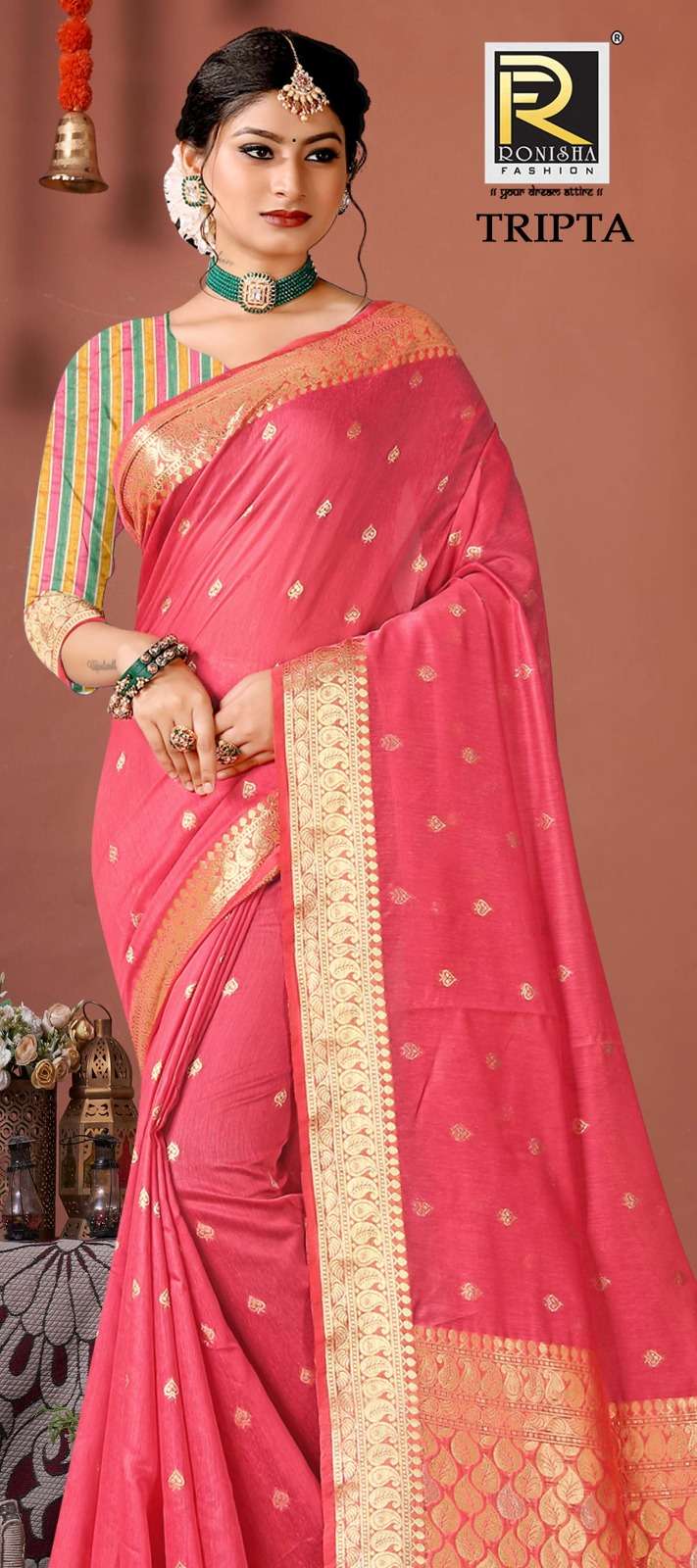 Tripta  by ranjna saree banarsi silk design ethnik wear silk saree amazing Collection 
