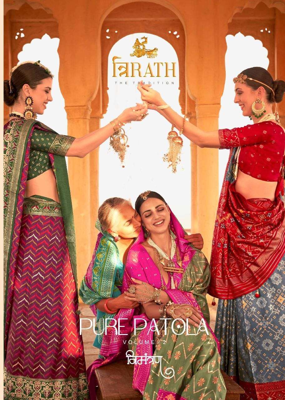trirath pure patola vol 2 10019-10030 function wear patola sarees