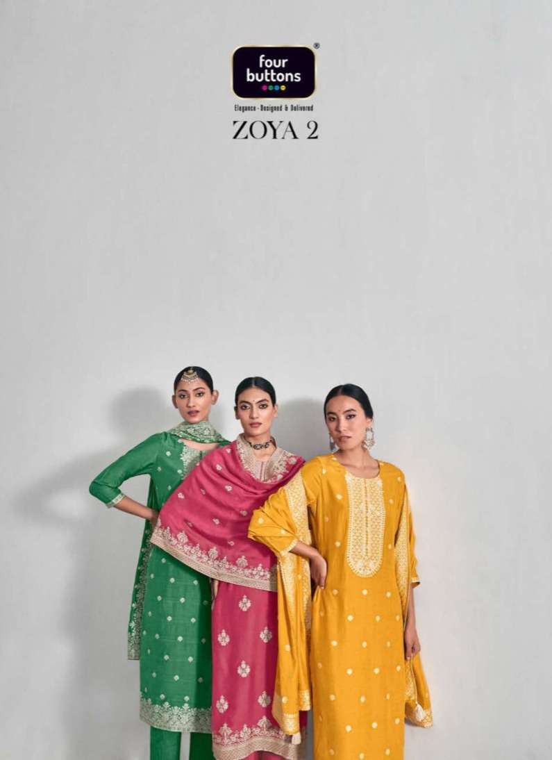 zoya vol 2 by four buttons lakhnavi jacquard readymade salwar kameez