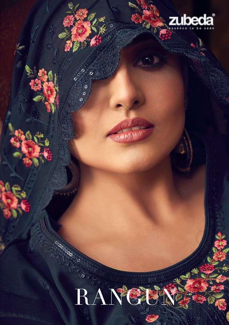 zubeda present rangun designer work salwar kameez collection 