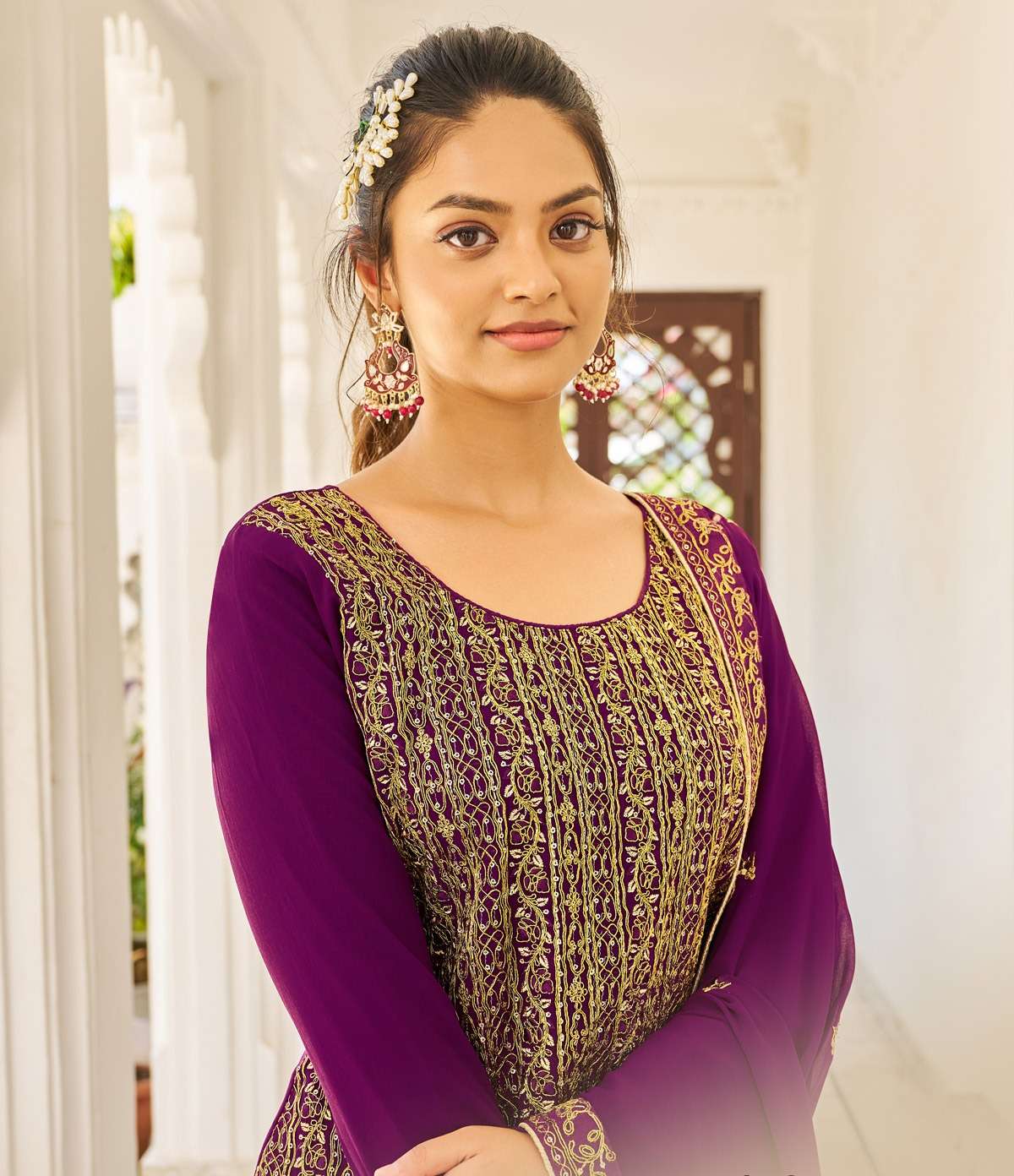 alfaaz present eliza heavy work semistitch pakistani salwar kameez 