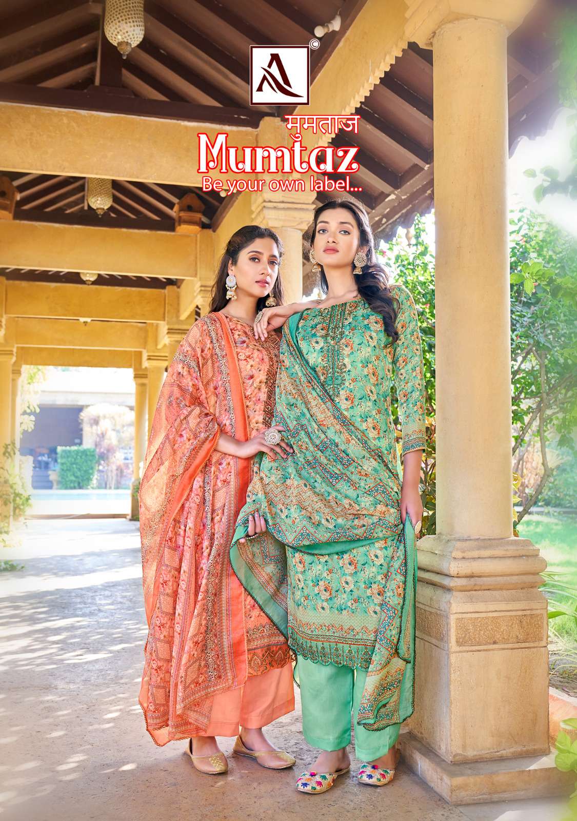 alok suit present mumtaz digital designer print with embroidered work salwar kameez wholesaler 