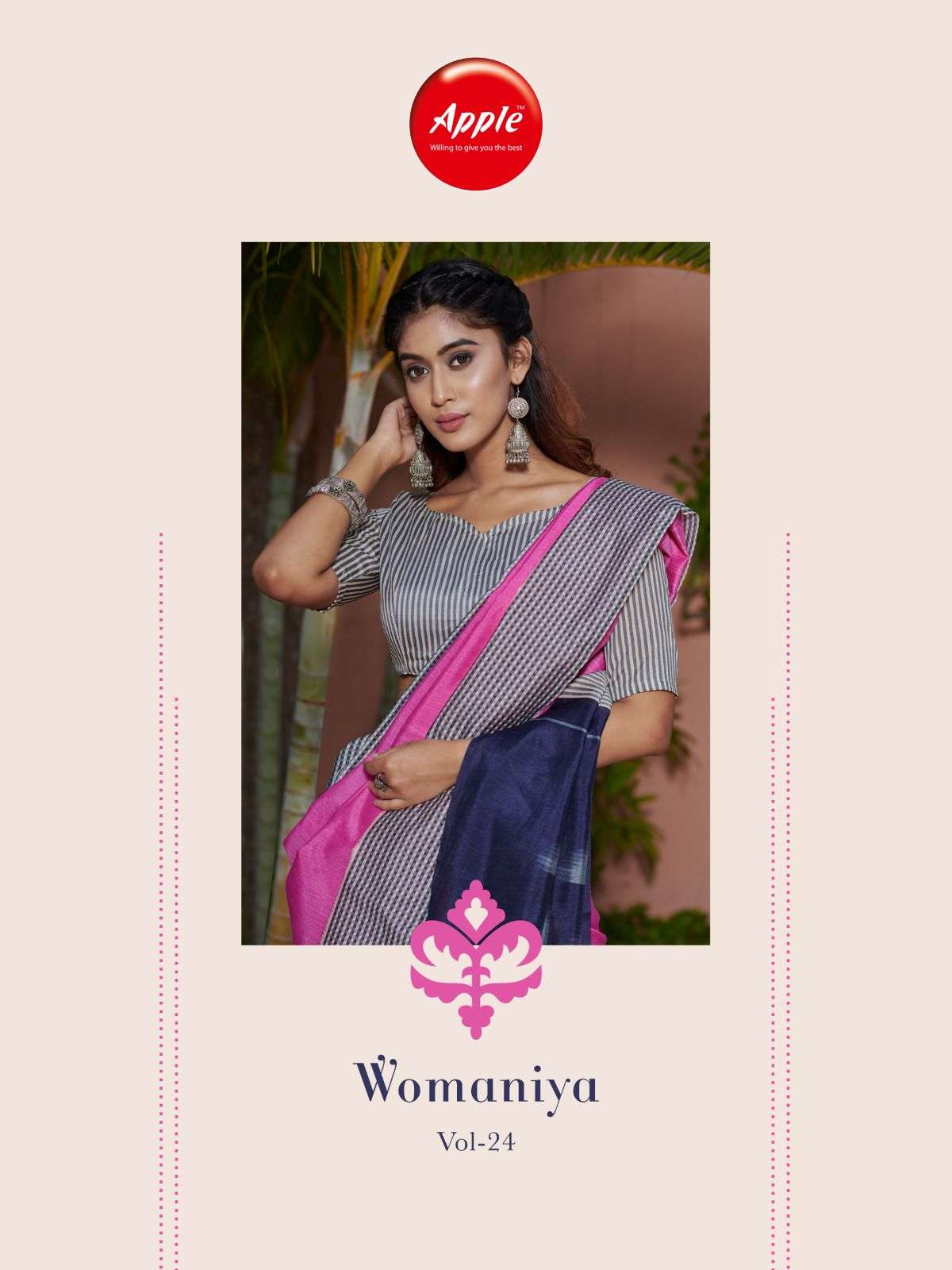 apple womaniya vol 24 amazing casual wear saree collection wholesale rate