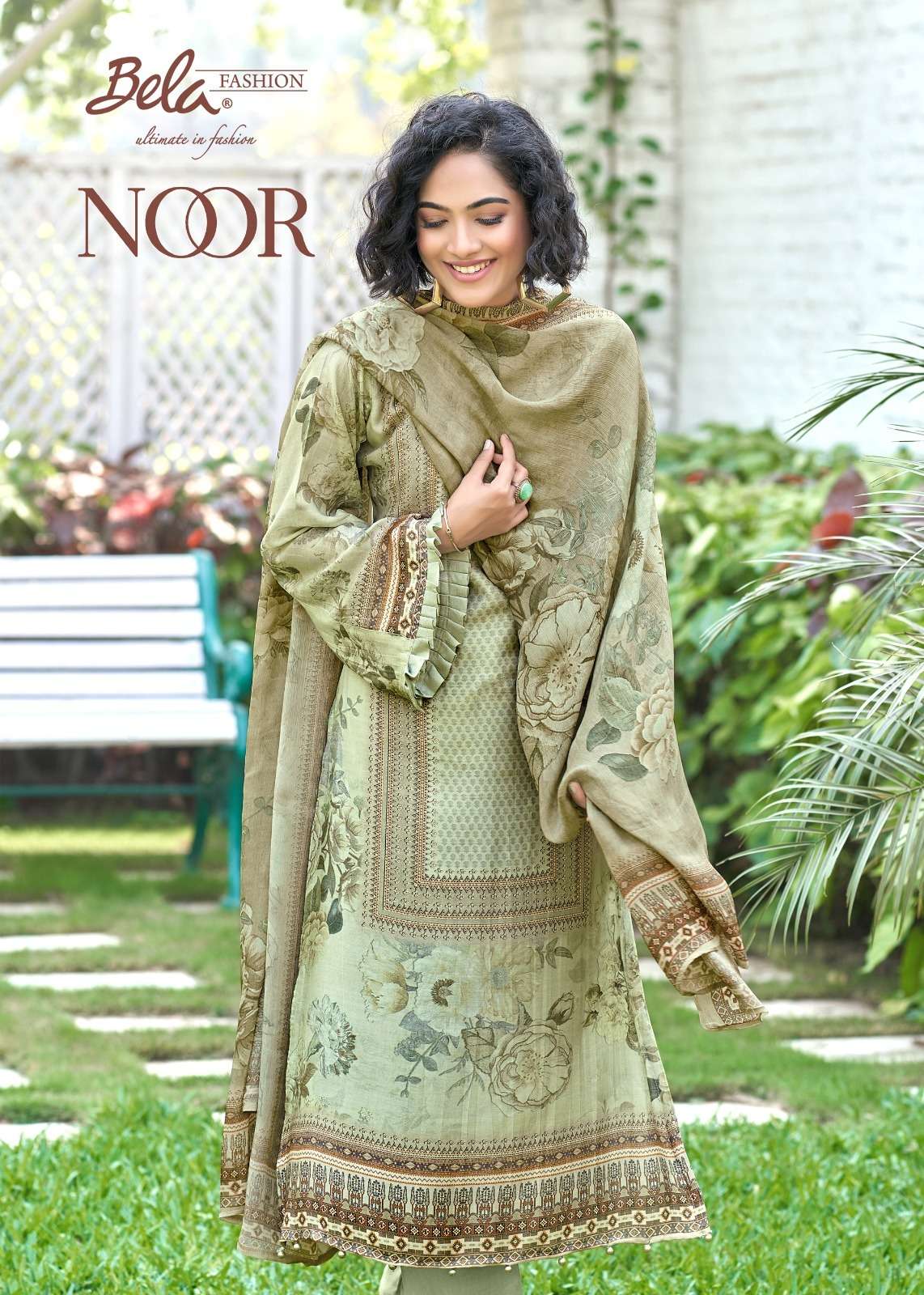 bela fashion noor fabulous digital printed salwar kameez supplier 