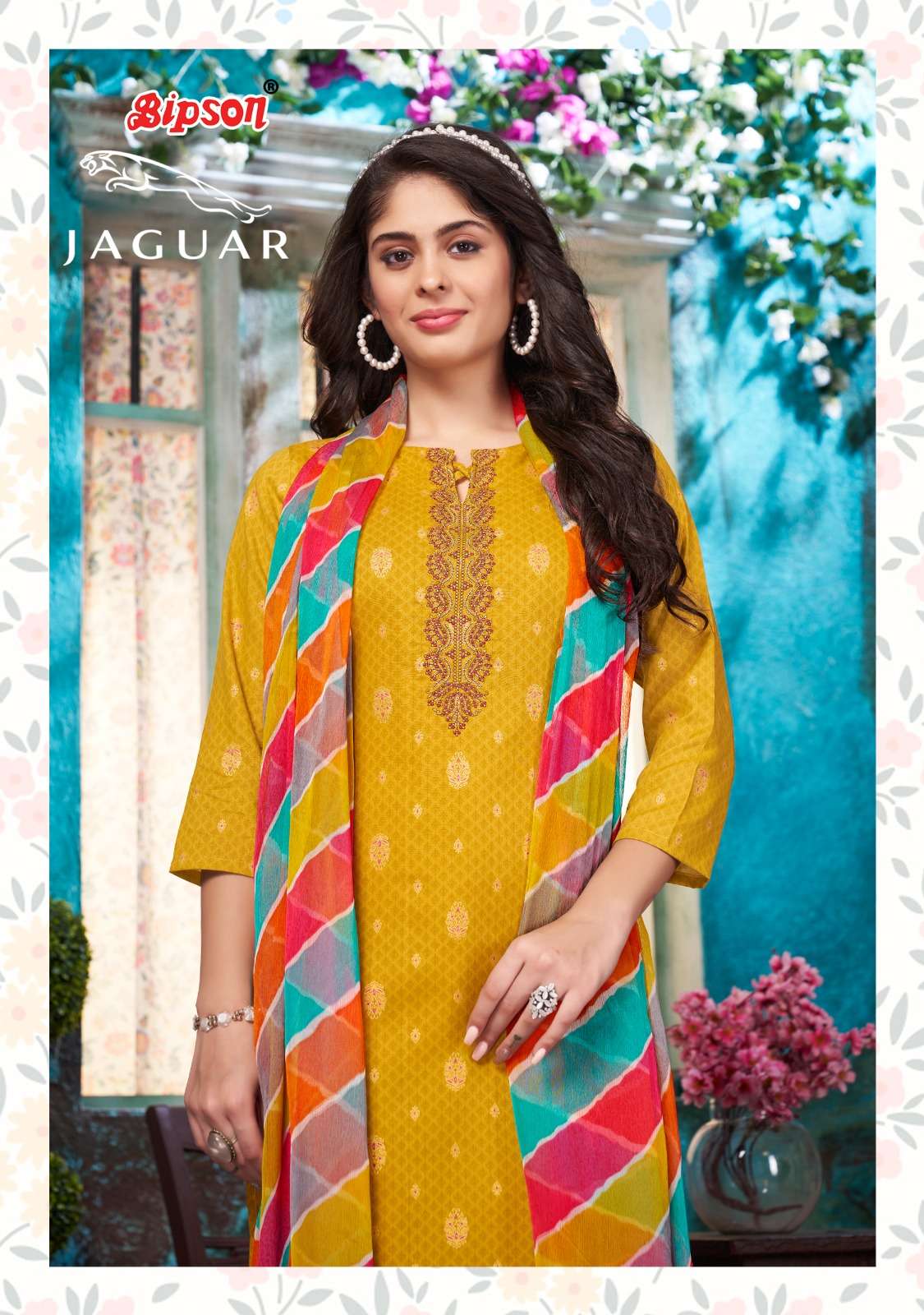 bipson jaguar 2177-2178 meenakari print adorable salwar kameez wholesaler 