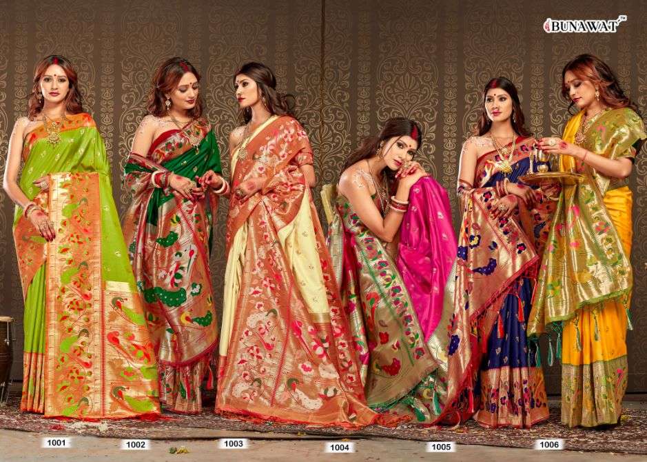 bunawat aaradhna silk zari weaving banarasi saris wholesaler