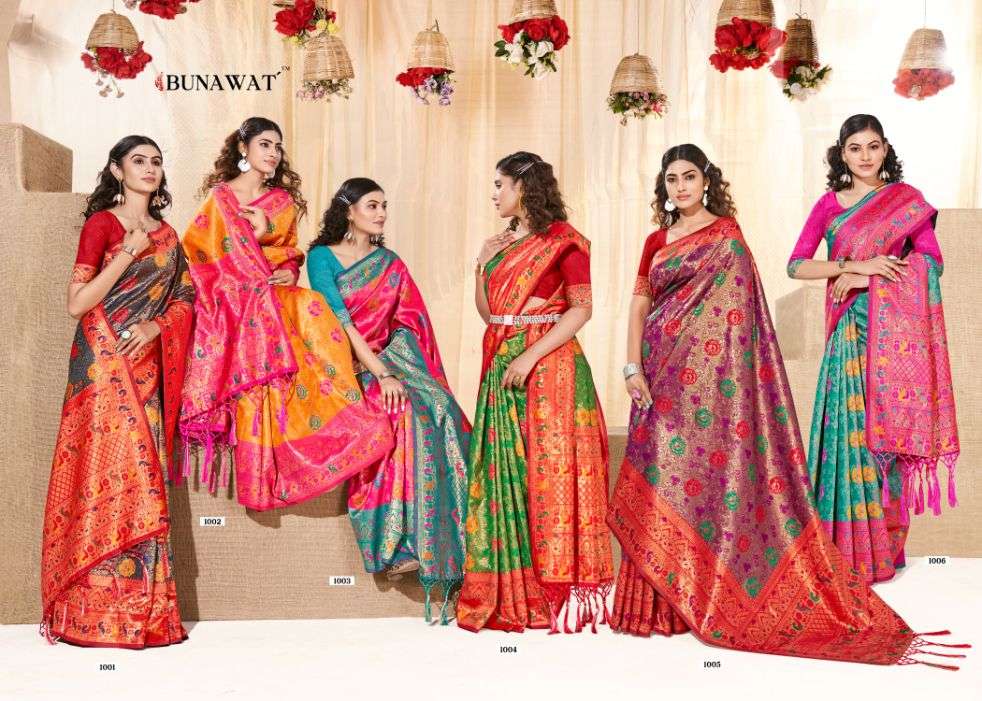 bunawat karigiri zari weaving wedding kanjivaram silk saris wholesaler