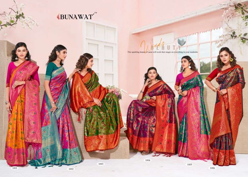 bunawat panchi zari weaving wedding kanjivaram silk saris wholesaler