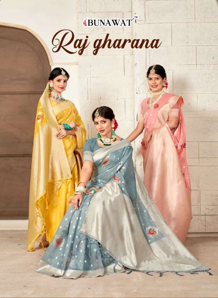 bunawat raj gharana designer cotton saris wholesaler