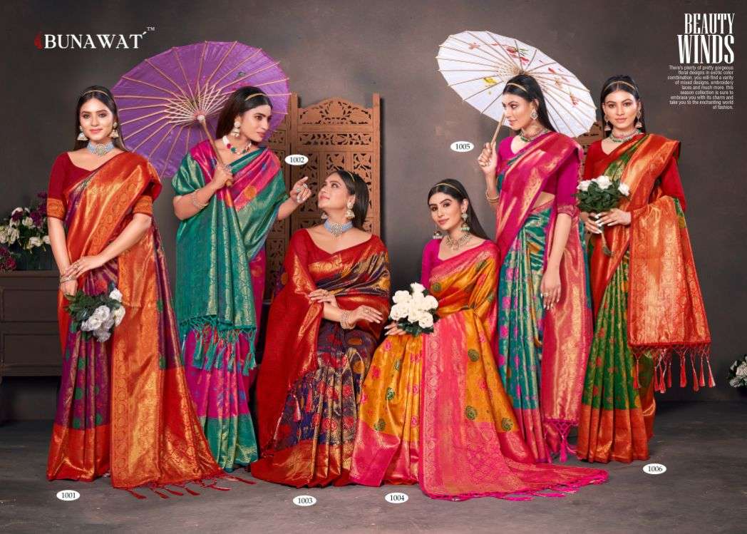 bunawat rajhans zari weaving wedding kanjivaram silk saris wholesaler