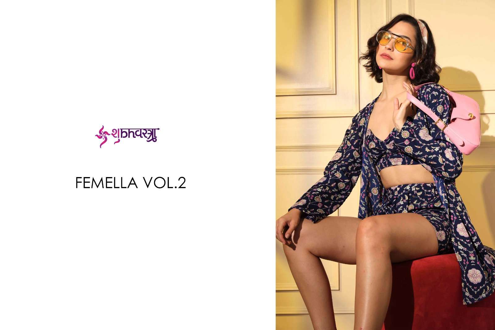 FEMELLA VOL. 2 New Exclusive Embroidered Stitched Shrugs Style CO-ORDS Collection