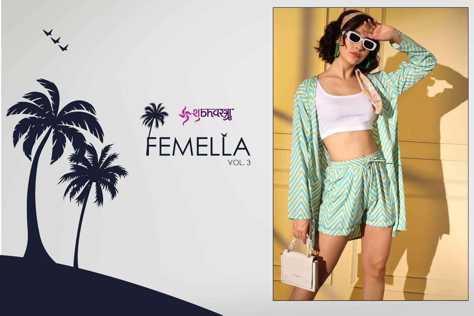 FEMELLA VOL. 3 New Exclusive Embroidered Stitched Shrugs Style CO-ORDS Collection