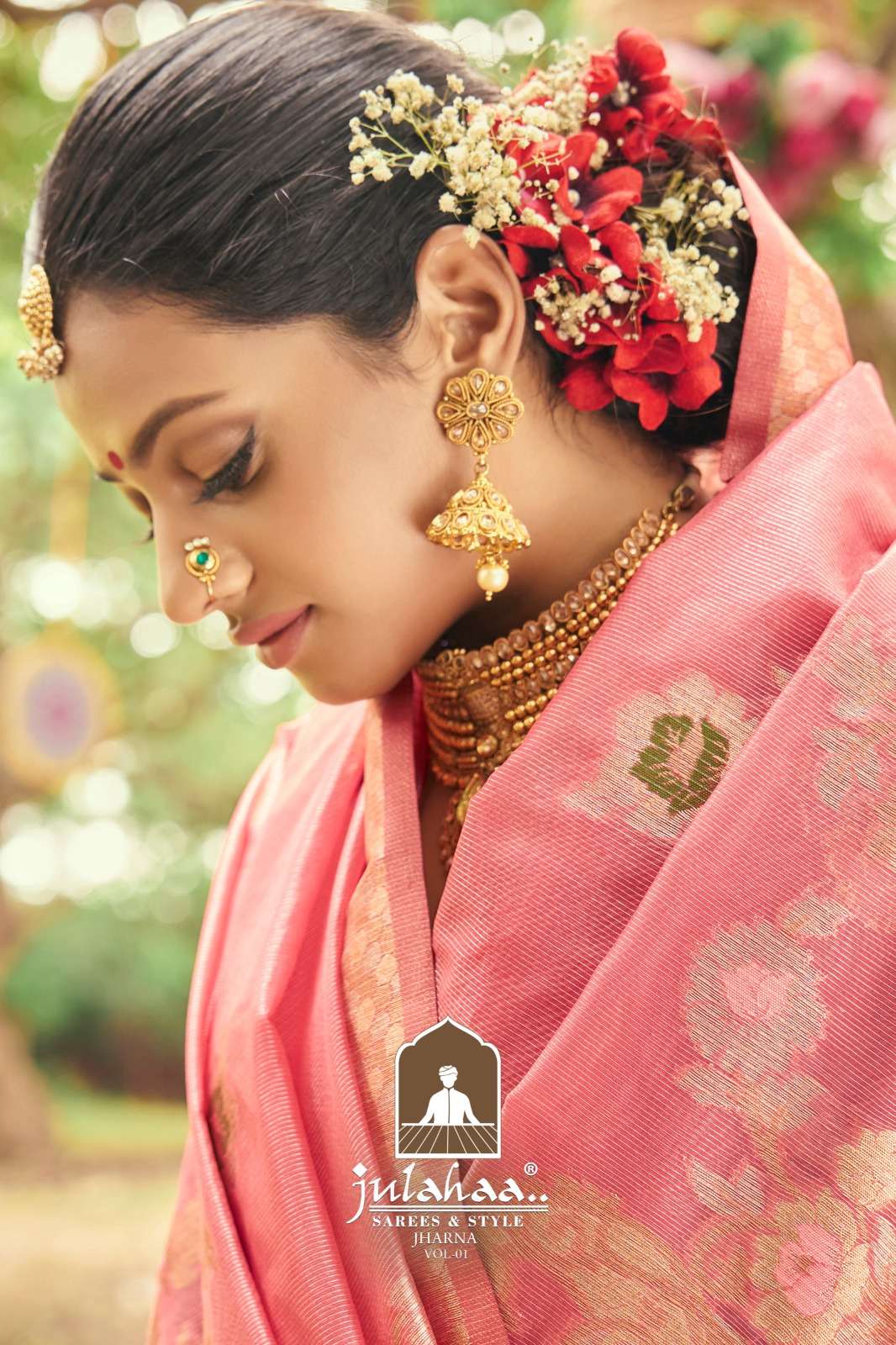 julahaa present jharna vol 1 designer wedding wear saree collection 