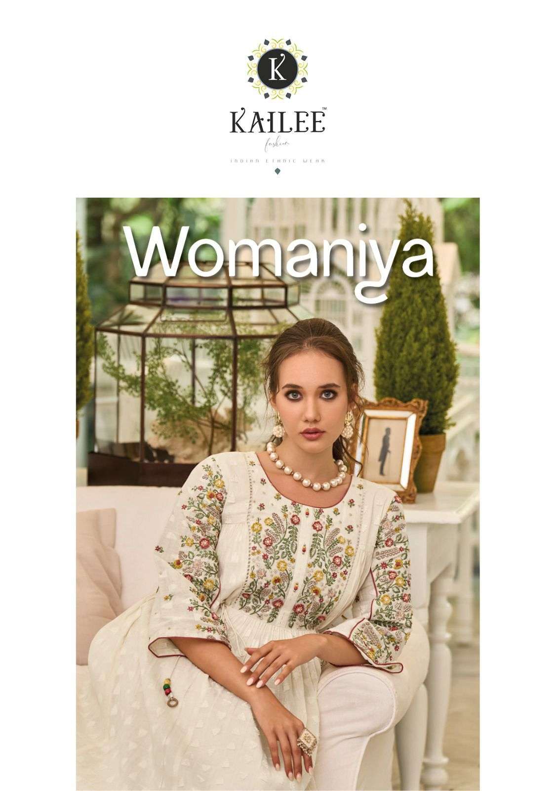 kailee fashion present womaniya designer fancy handwork readymade pakistani gown with dupatta 