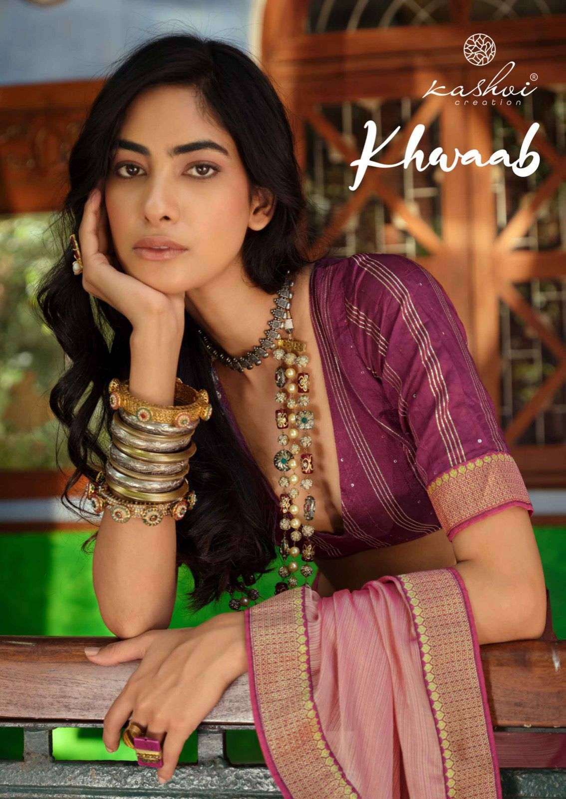 kashvi creation khwaab amazing siya silk saree with sequin work blouse peice collection 