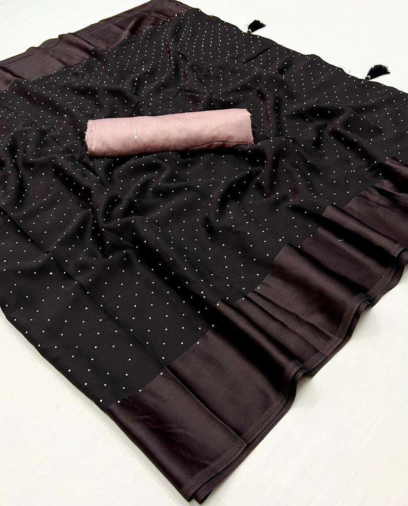 kashvi creation present zuri fancy swarovski work sarees in wholesale rate