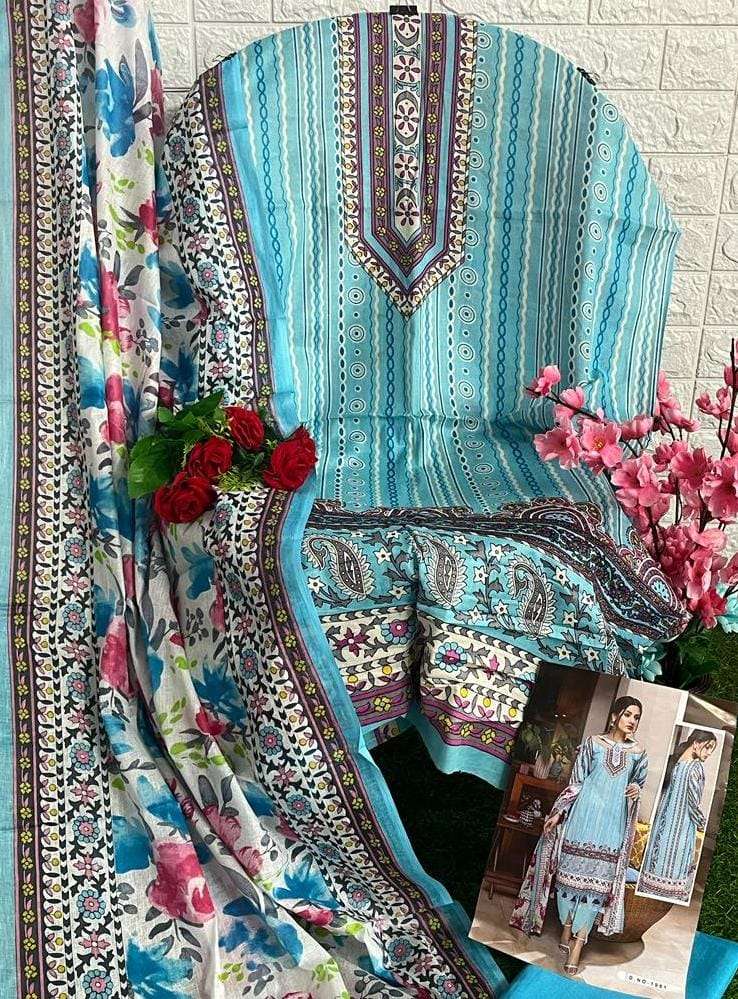 keval fab present johra amazing printed cotton ladies suit wholesaler 