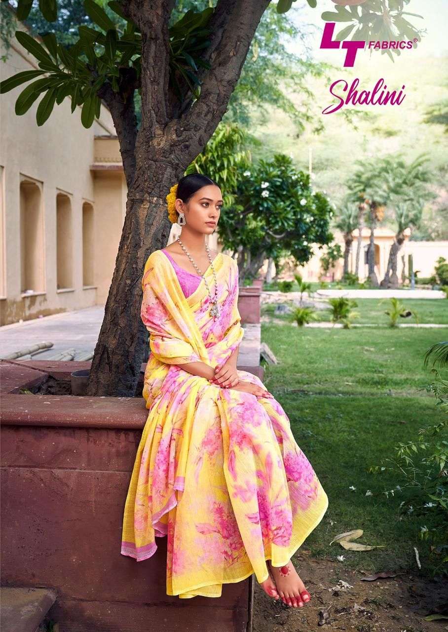 lt fabrics present shalini cotton silk fancy sarees wholesaler