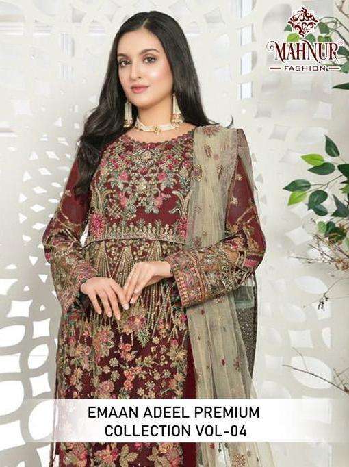 mahnur fashion amaan adeel premium collection vol 4 beautiful designer pakistani suit material