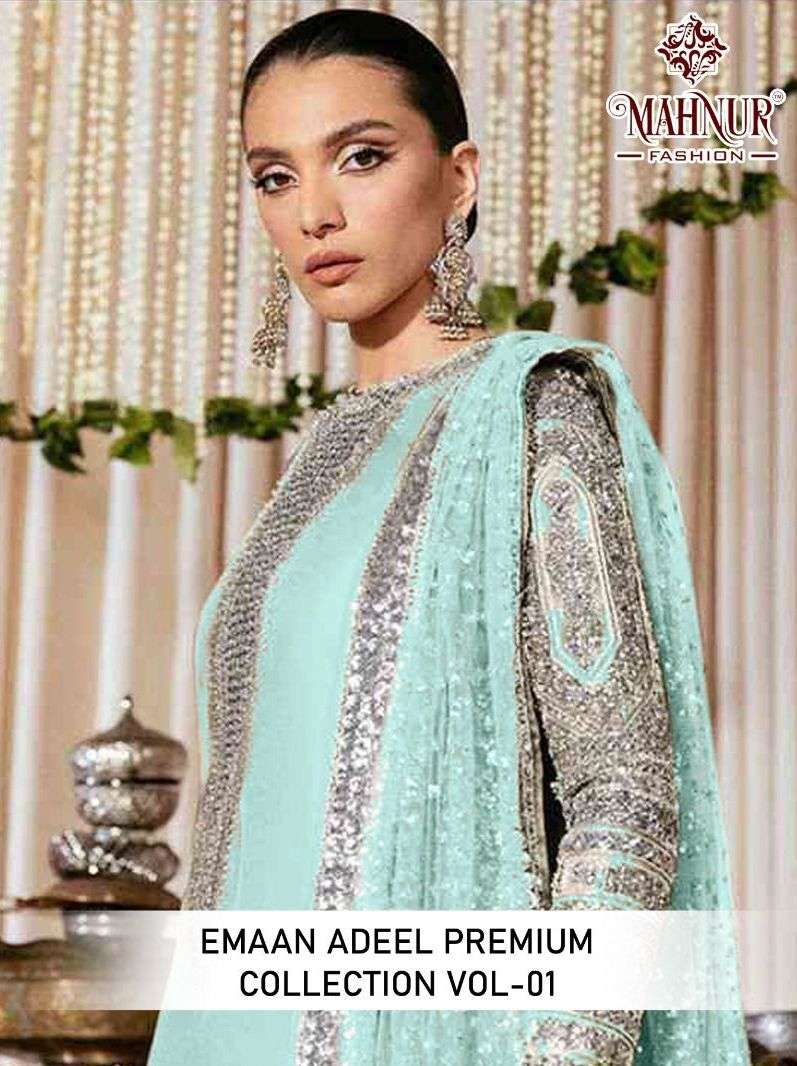 mahnur fashion emaan adeel premium collection vol 1 designer pakistani salwar kameez material 