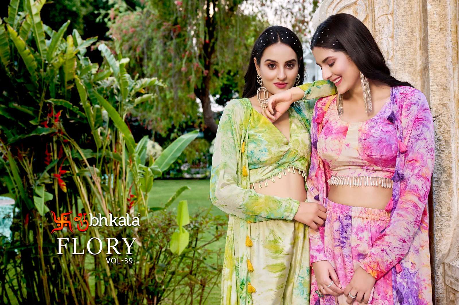 flory vol 39 New Exclusive Embroidered Stitched Koti Style CO-ORDS Palazzo Collection