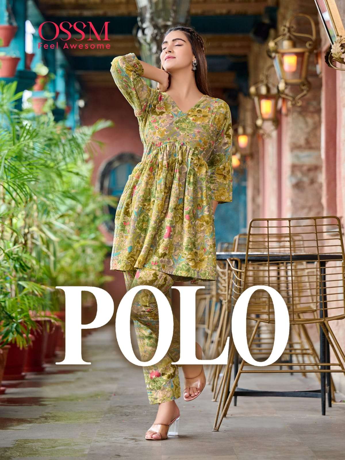 ossm present polo amazing cord set readymade alia collection tunic with pant 