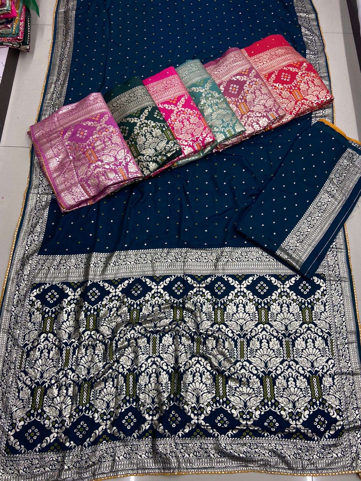 pr jacquard 1103 fancy traditional festive wear saree collection 