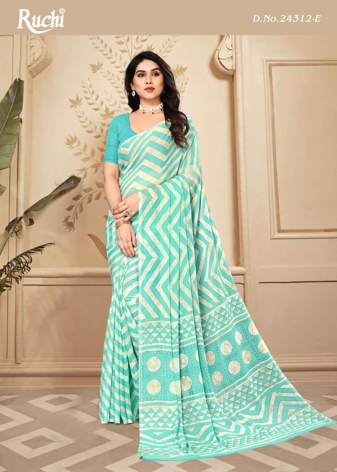 ruchi star chiffon 24312 fancy daily wear saree collection 