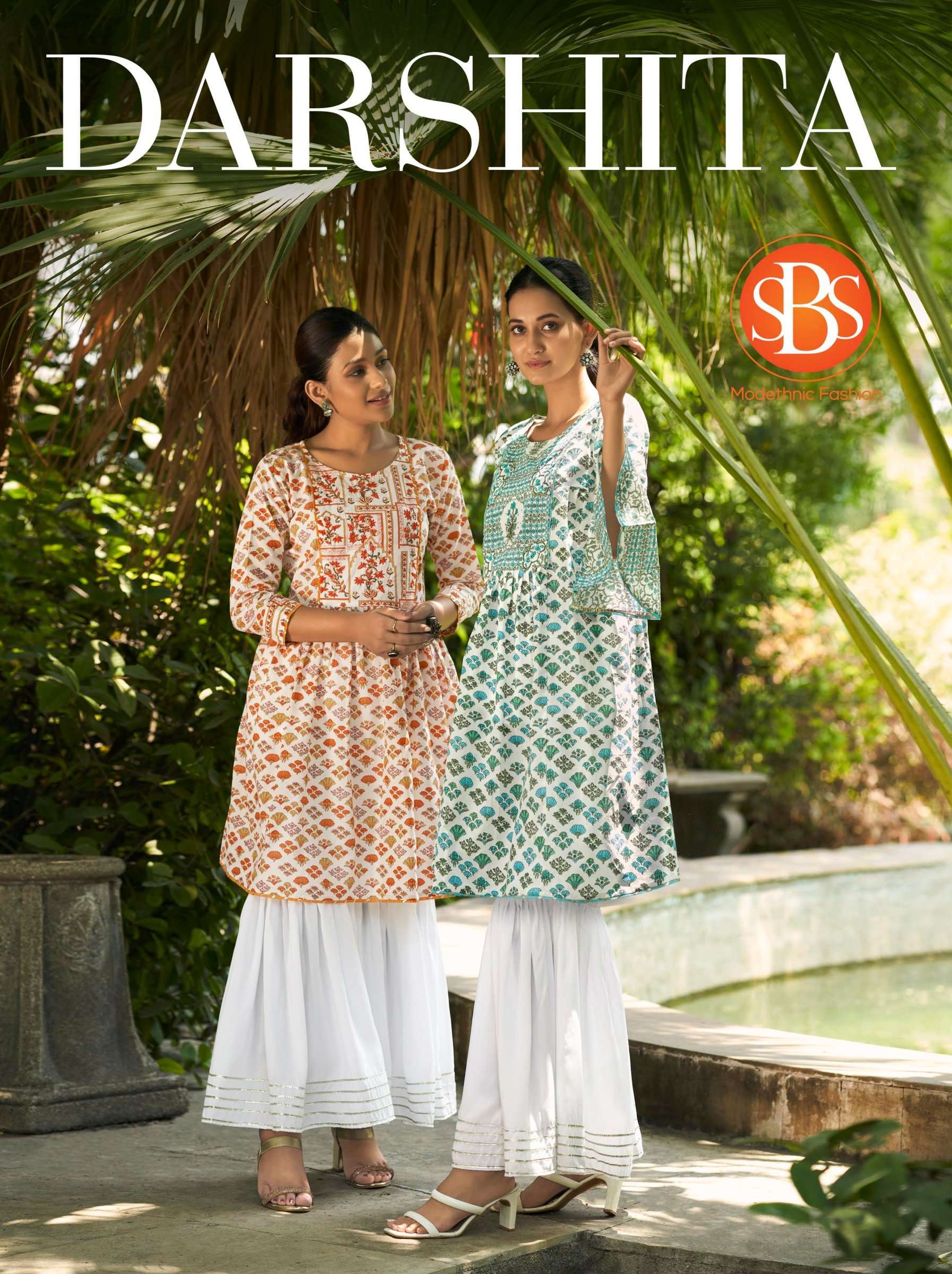 sbs fashion darshita fancy amazing kurti with sharara collection 