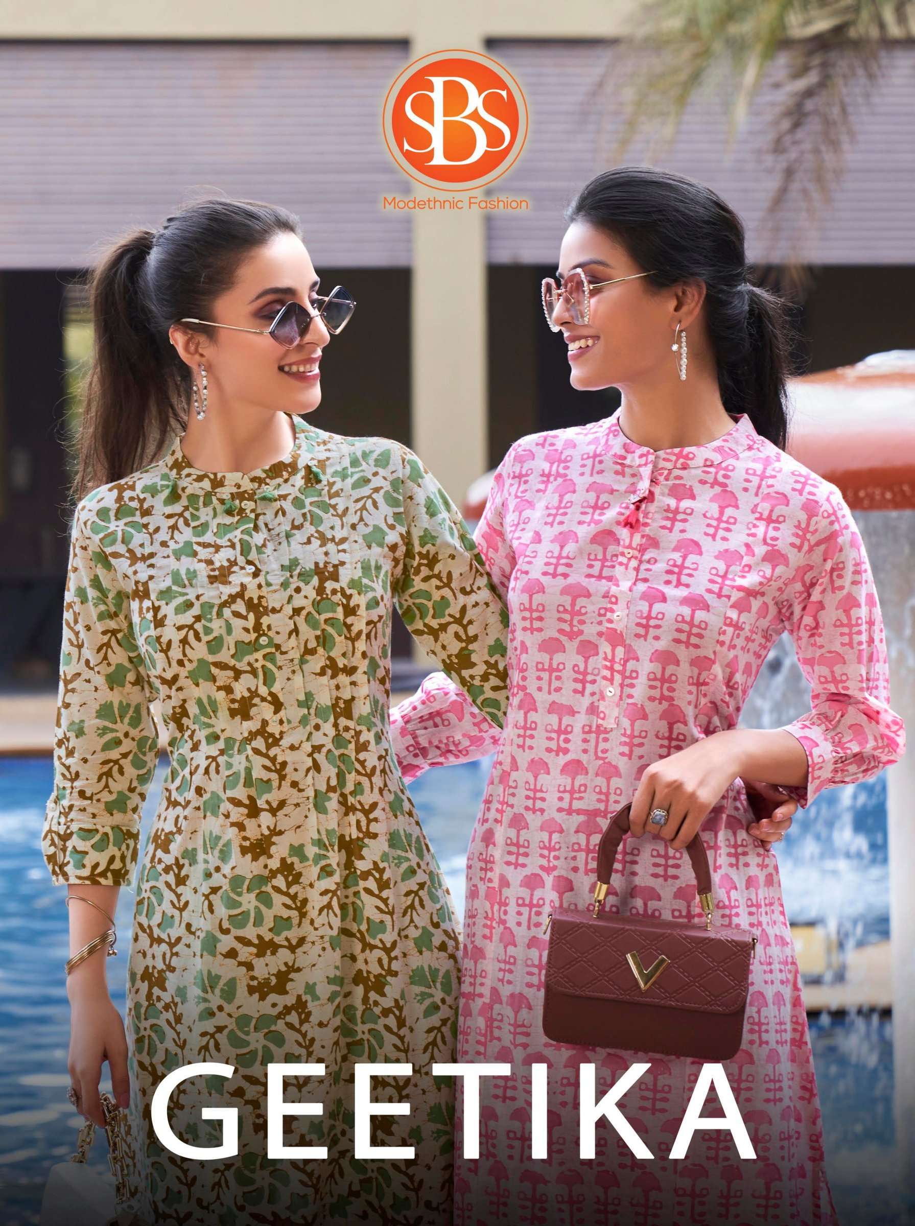 sbs fashion geetika casual wear cotton kurtis collection 