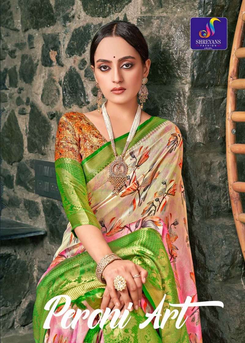 shreyans fashion peroni art amazing festive wear sarees collection  
