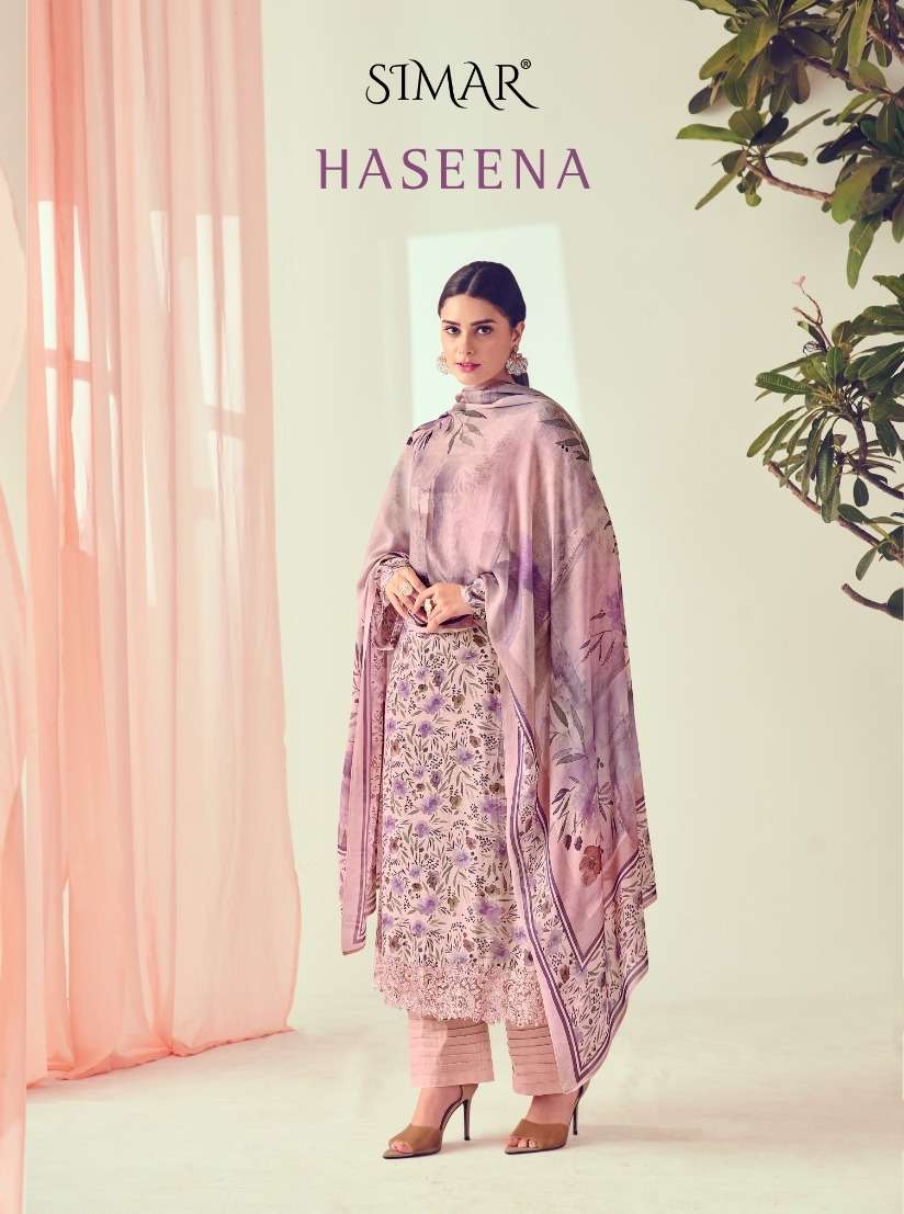simar haseena by glossy viscose muslin exclusive fancy dresses