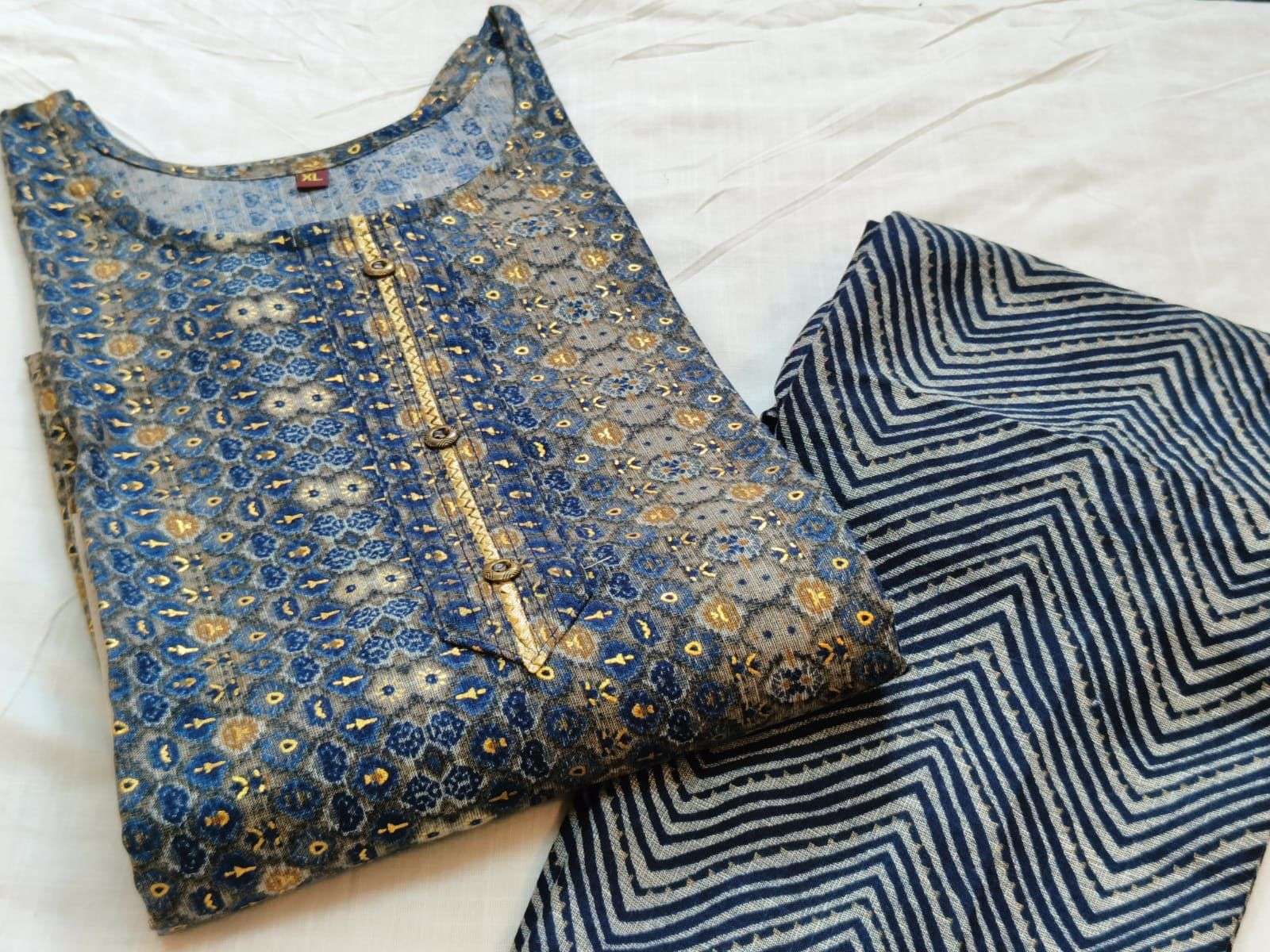 TRENDY SARIKA 3PCS 5286 COMBO Heavy Reyon CAPSULE PRINT Foil With Stand Patti Lace READYMADE SUIT COMBO SET WHOLESALER BEST RATE