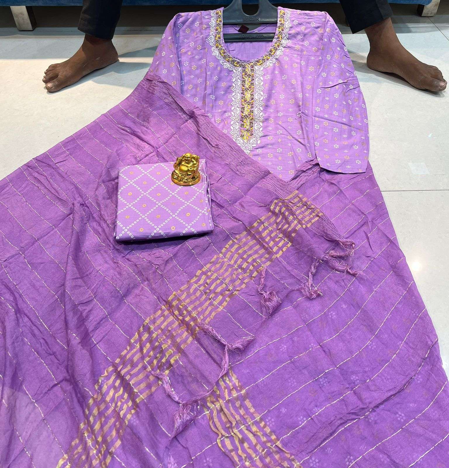 TRENDY SURBHI 02 HEAVY RAYON SLUB READYMADE SUIT 4 COLOUR SET WHOLESALER BEST RATE