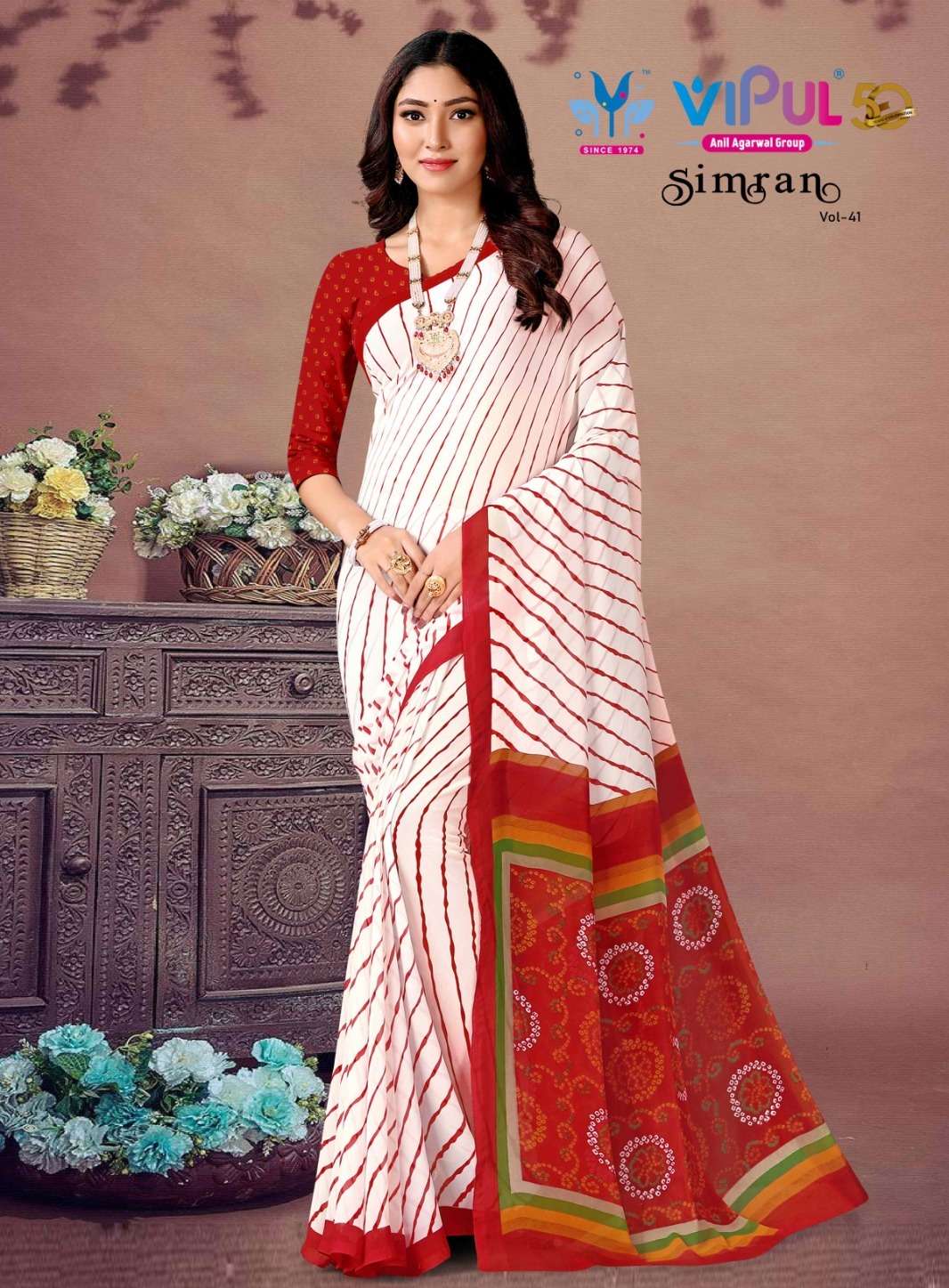 vipul fashion present simran adorable daily wear saree collection 