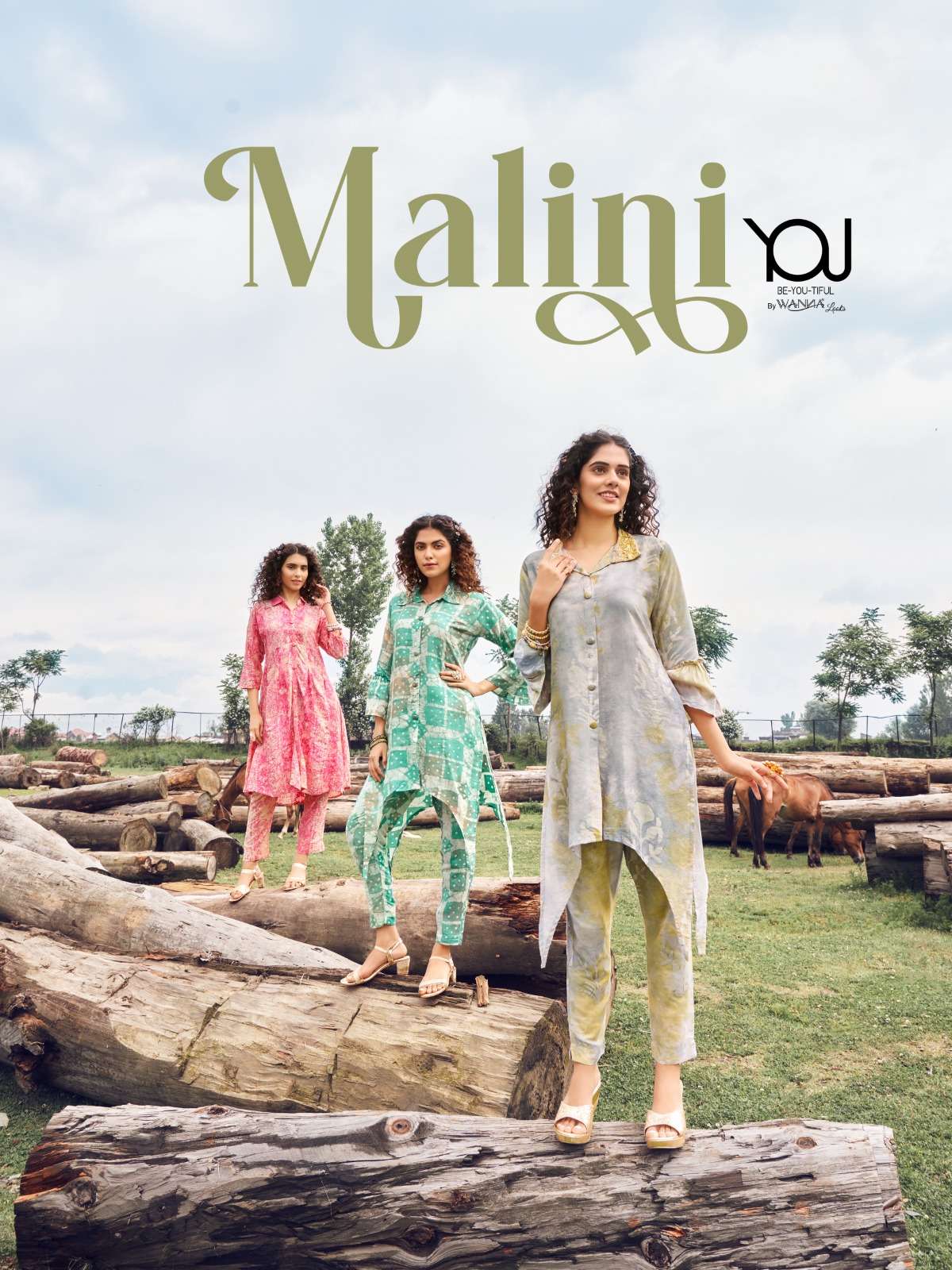 wanna you present malini fancy cord set amazing batik print kurti and pant collection 