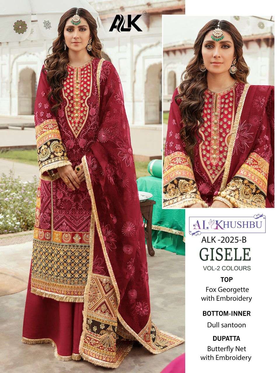 al khushbu 2025b heavy designer work single pakistani salwar kameez