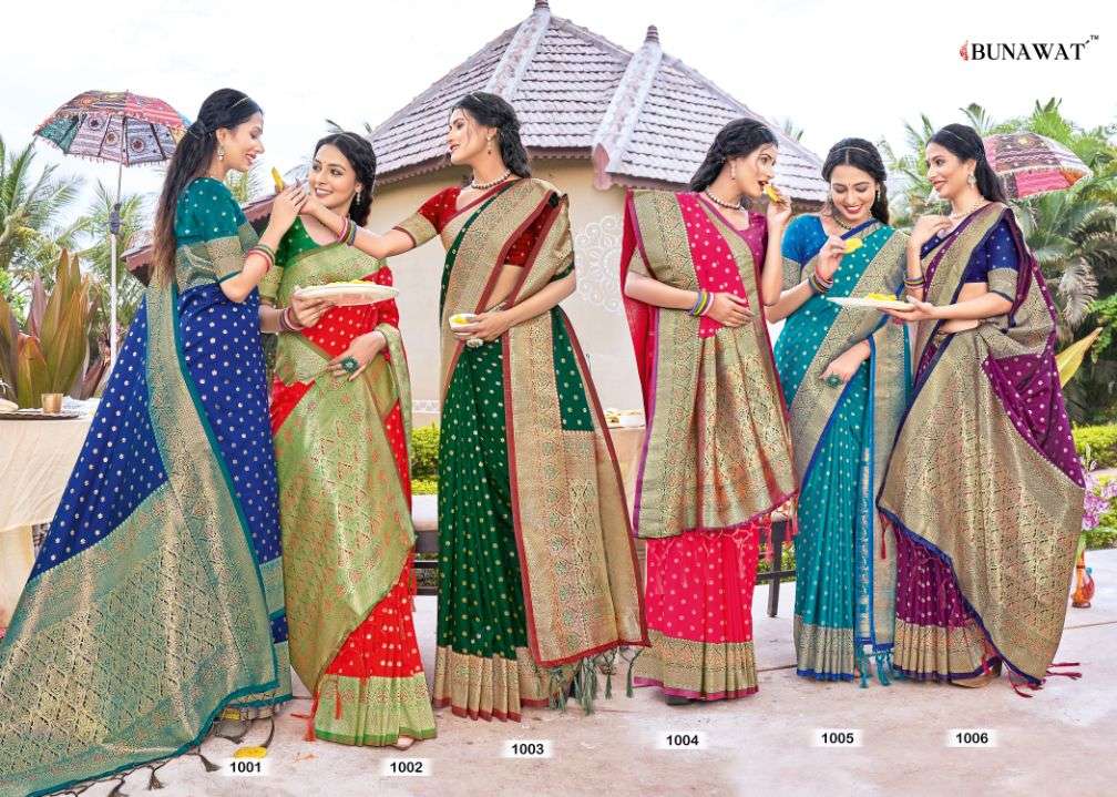 bunawat ayan silk zari weaving banarasi saris wholesaler