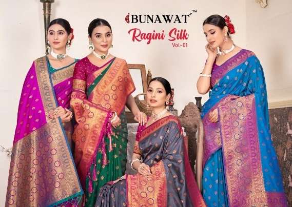 bunawat ragini silk vol 1 zari weaving banarasi saris wholesaler