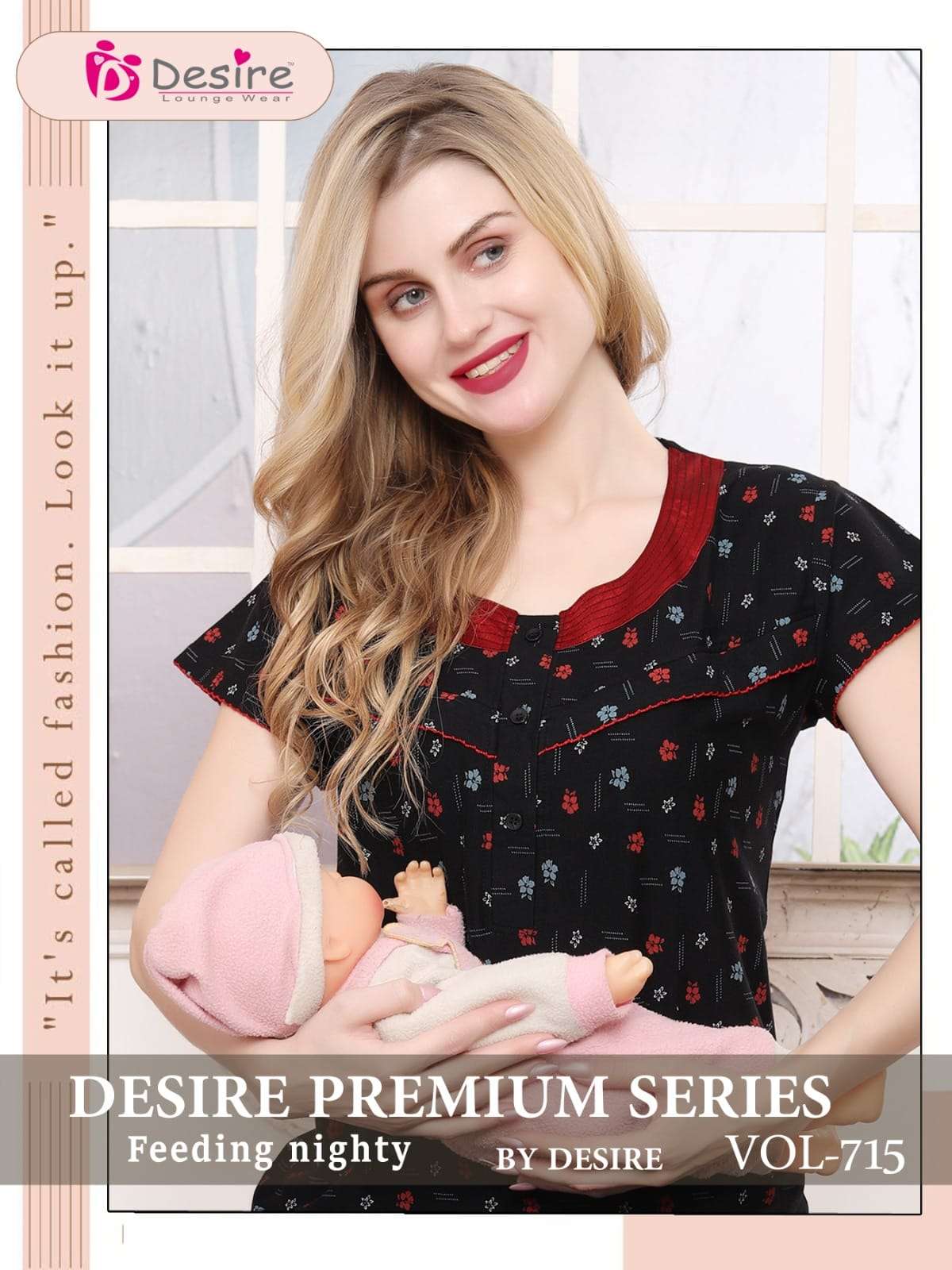 desire premium series vol 715 comfortable feeding nighty for mothers 