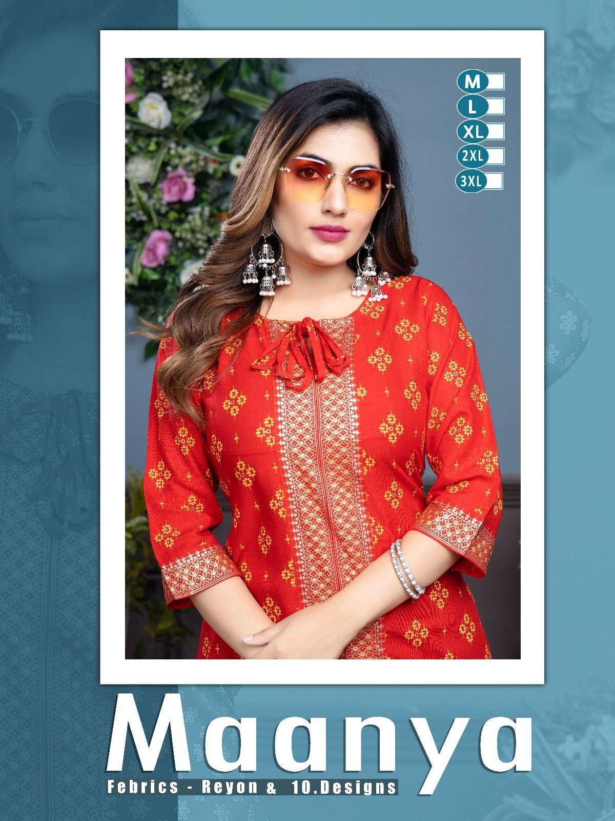 GOLDEN MAANYA (Vol.1) RAYON PRINT KURTI CATALOG WHOLESALER BEST RATE