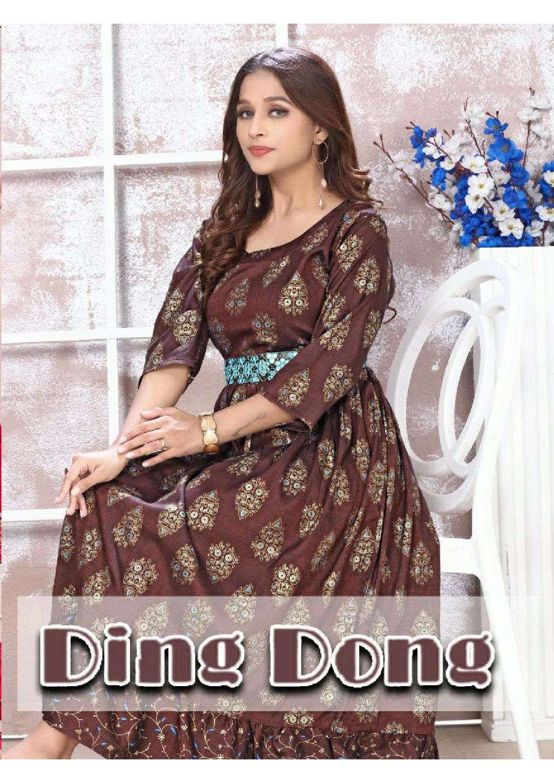 JLF DING DONG VOL.2 HEAVY RAYON TWO TONE FABRIC KURTI CATALOG WHOLESALER BEST RATE