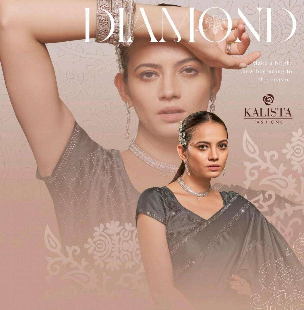 kalista fashion present diamond fancy festive wear sarees collection 