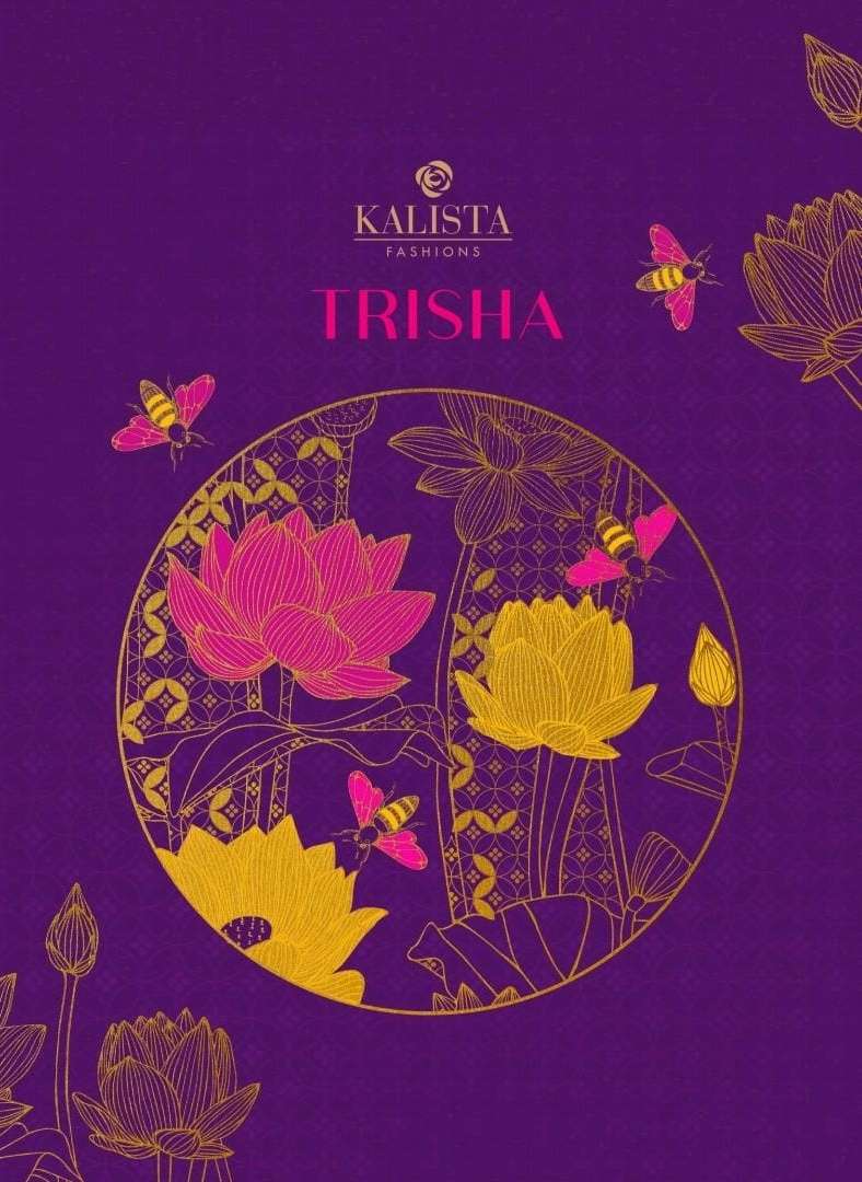 kalista present trisha festive wear fancy sarees catalog