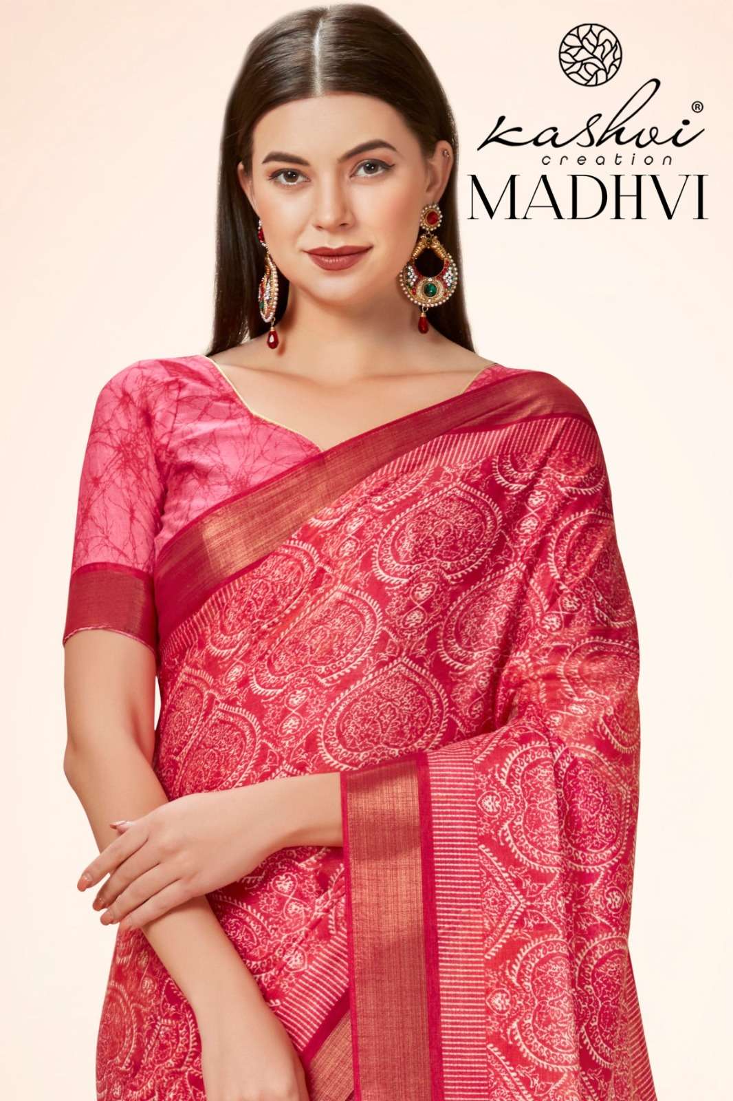 kashvi creation madhvi 76001-76008 adorable cotton silk with jacquard border sarees collection